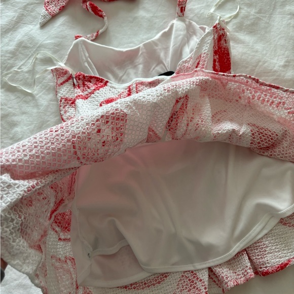 Eva Franco Anthropologie watermelon peplum halter top - Picture 8 of 8